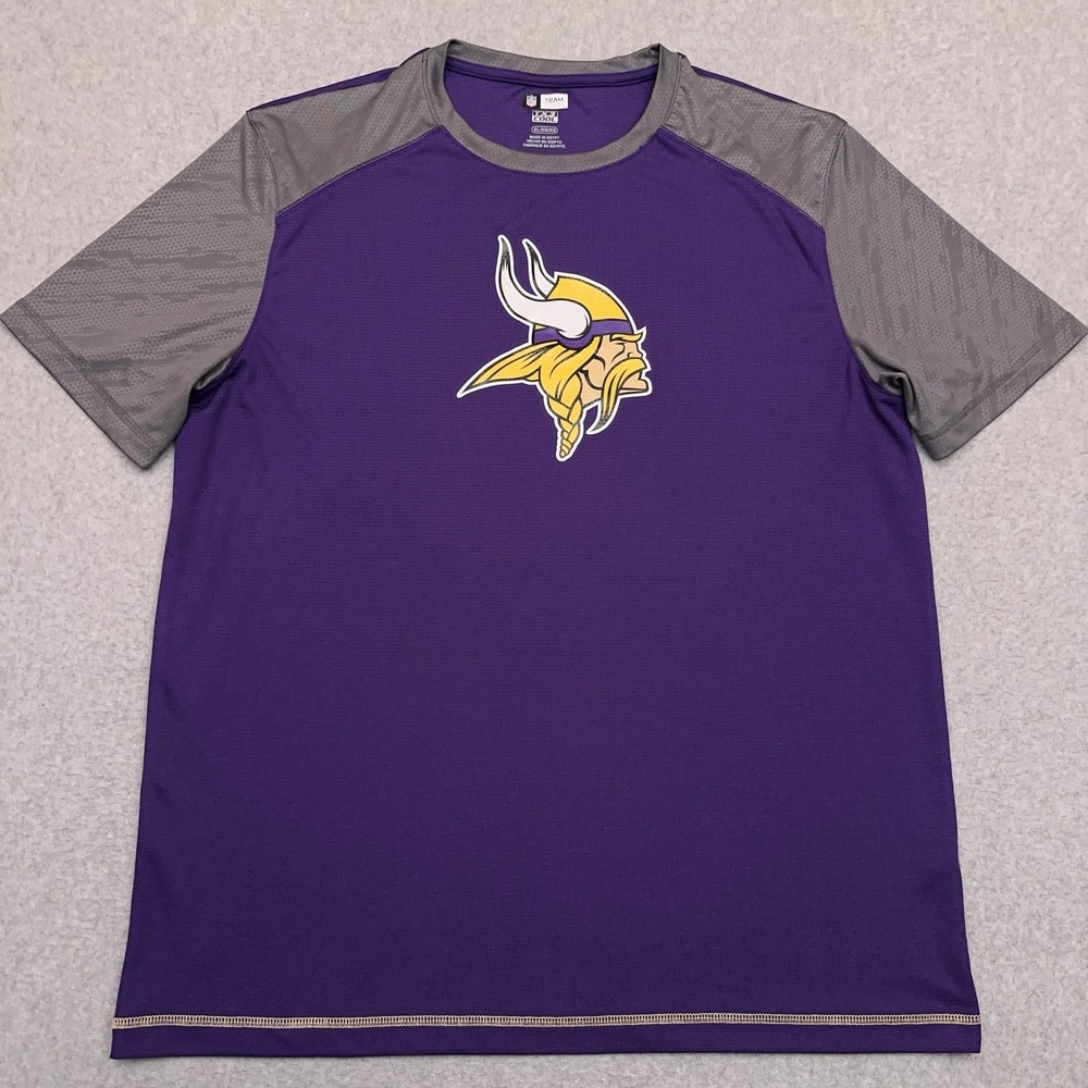 Minnesota‎ Vikings Shirt Men's XL Purple TX3 Cool Performance NFL Team Apparel